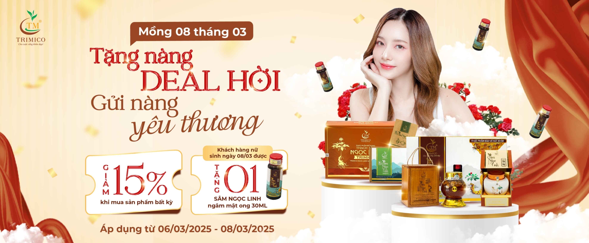 TRIMICO khuyến mãi ngày 08/03